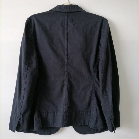 Ann Taylor Loft Womens Navy Blue Long Sleeve Single Breasted Blazer Jacket Sz 10 - Picture 4 of 6